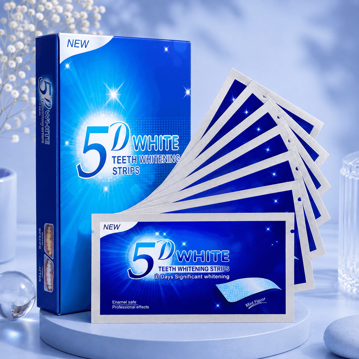 5D Gel Strips — Kit de Fitas Clareadoras em Gel