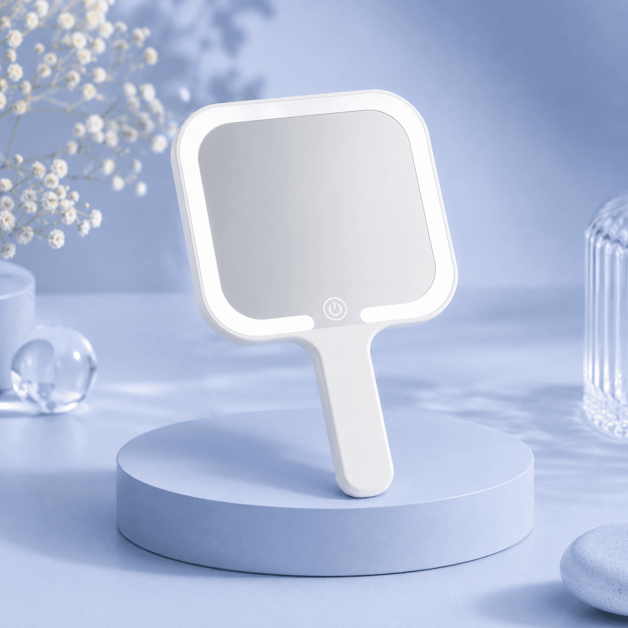 SmartTouch Mirror — Espelho LED Portátil com Tela Touch